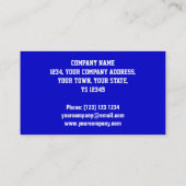 Carte de visite Glitz Dark Blue 'VIP PASS' (Dos)