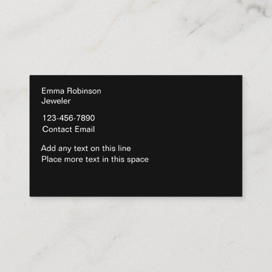 Carte De Visite Glitzy Bijoux thème Abalone Style Arrière - plan (Dos)