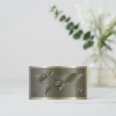 carte de visite global/argent (Debout devant)