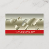 carte de visite global/argent (Dos)