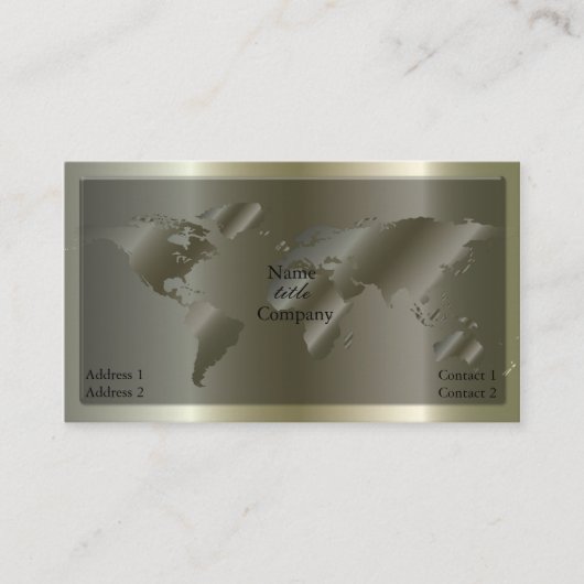 carte de visite global/argent (Devant)
