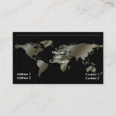 carte de visite global/argent (Devant)