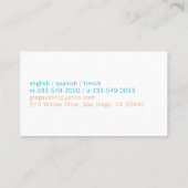 Carte De Visite Global Communications Icon (Dos)