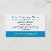 Carte de visite global de grille (Dos)