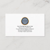 Carte De Visite Global Intercepter Crisscross Motif CEO Fondateur (Dos)