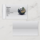 Carte de visite globale de la Terre (Devant / Derrière)