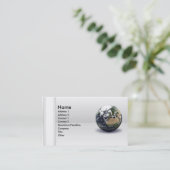 Carte de visite globale de la Terre (Debout devant)