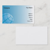 Carte De Visite Globe-Affaires du monde (Devant / Derrière)