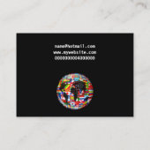 Carte De Visite Globe de drapeau, votre nom ici (Dos)