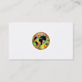 Carte De Visite Globe de fruit, votre nom ici, (Dos)