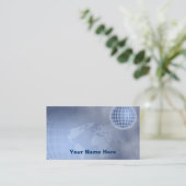 Carte De Visite Globe de grille, votre nom ici (Debout devant)