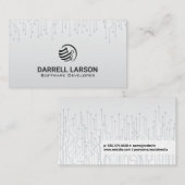 Carte De Visite Globe de la circoncision | Technologie d'entrepris (Devant / Derrière)