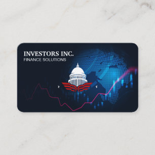 Carte De Visite Globe Finances Logo du gouvernement