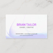 Carte De Visite Globe géométrique coloré (Dos)