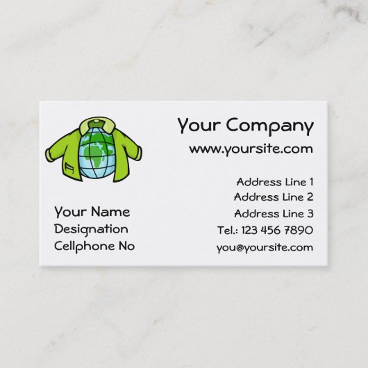 Carte De Visite Globe jacket (Devant)