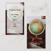Carte De Visite Globe sur piano (Devant / Derrière)