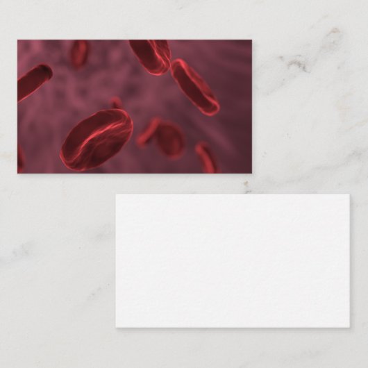 Carte De Visite Globules rouges (Devant / Derrière)