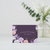 Carte De Visite Gloire du matin violet Spa (Debout devant)