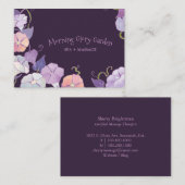 Carte De Visite Gloire du matin violet Spa (Devant / Derrière)