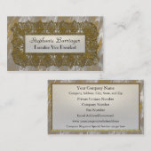 Carte De Visite Gloriaphae Spitz Elegant Professionnel (Devant / Derrière)