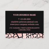 Carte De Visite Gloss de lèvres rose moderne (Dos)