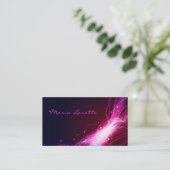 Carte De Visite GLOWWING NEON STARS Party Planner Designer Card (Debout devant)