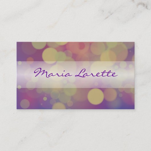 Carte De Visite GLOWWING ORBS Party Planner Artist Designer Card (Devant)