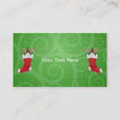 Carte De Visite Gnome de Noël mignonne dans les Sucres de canne de (Dos)
