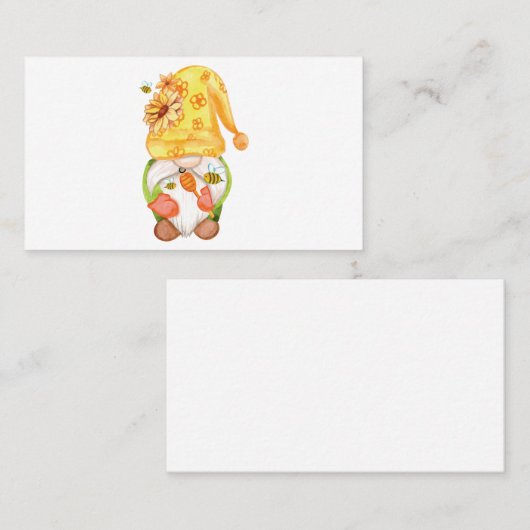 Carte De Visite gnome d'été 2 (Devant / Derrière)
