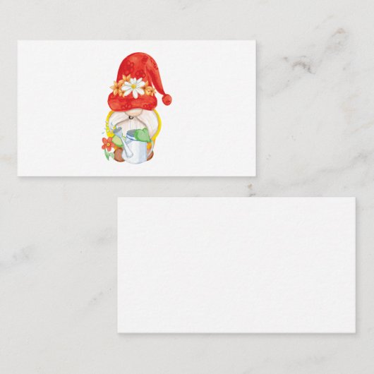 Carte De Visite gnome d'été 4 (Devant / Derrière)
