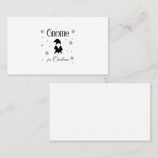 Carte De Visite Gnome pour Noël 2 (Devant / Derrière)