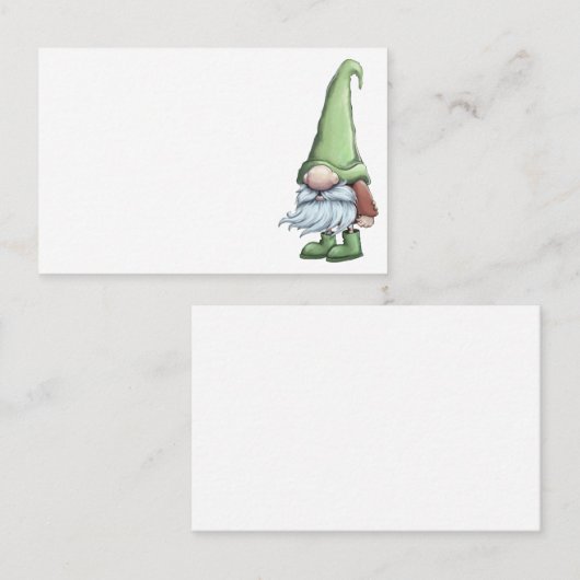 Carte de visite Gnome simple (Devant / Derrière)