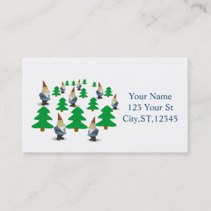 Carte De Visite Gnomes de Noël Arbres de Noël Thunder_Cove
