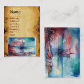 Carte De Visite GNOMON ET DAME DU LAC Parchemin Brown (Devant / Derrière)