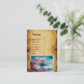 Carte De Visite GNOMON ET DAME DU LAC Parchemin Brown (Debout devant)