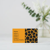 Carte De Visite Go Giraffe - Orange (Debout devant)