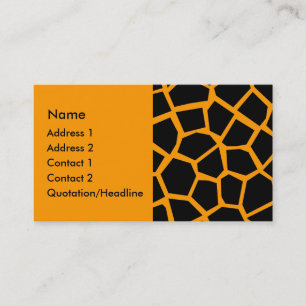 Carte De Visite Go Giraffe - Orange