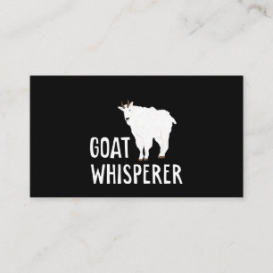 Carte De Visite Goat Whisperer Funny Goat Farm Tshirt Pet Goat