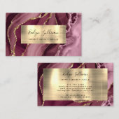 Carte de visite Gold Agate de Bourgogne (Devant / Derrière)