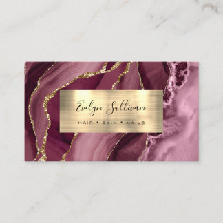 Carte de visite Gold Agate de Bourgogne