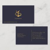 Carte de visite Gold Anchor (Devant / Derrière)