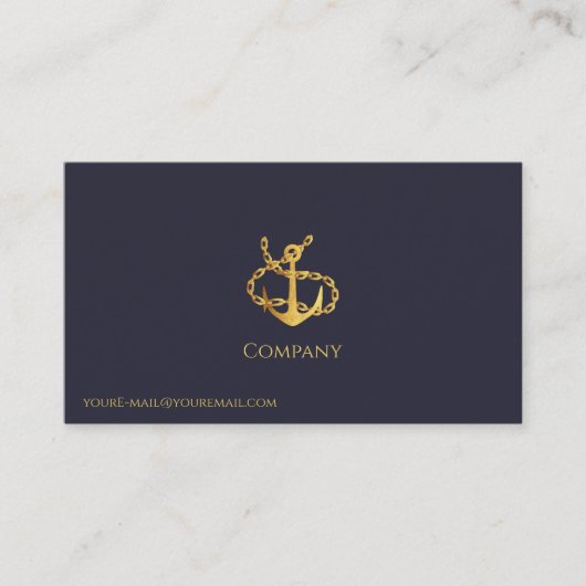 Carte de visite Gold Anchor (Devant)