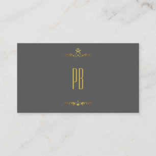 Carte De Visite Gold Anthracite Professional de luxe