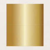 Carte De Visite GOLD Aqua Gold Stars Bar Bat mitzvah Table assise (Intérieur déplié)