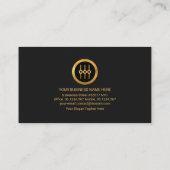 Carte De Visite Gold Audio Display Panel Sound Engineer Deejay  (Dos)