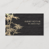 Carte De Visite Gold Bamboo Alternative Medicine (Devant)