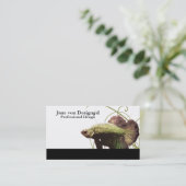 Carte De Visite Gold Betta Siamese Poisson de combat (Debout devant)