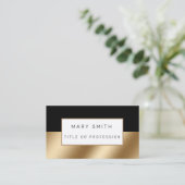 Carte De Visite Gold Black Luxury (Debout devant)