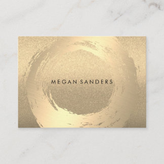 Carte De Visite Gold brossé / Parties scintillant Lux