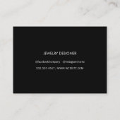 Carte De Visite Gold brossé / Parties scintillant Lux (Dos)